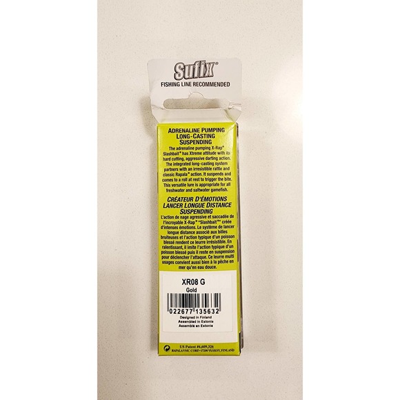 Rapala X Rap  8  3 1/8"   1/4oz  XR 8  3'-5' Swim Depth Gold - Picture 4 of 4